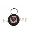 Salernitana Portachiavi pelle tondo