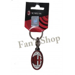 MILAN PORTACHIAVI IN METALLO SMALTATO LOGO UFFICIALE