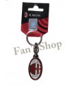 MILAN PORTACHIAVI IN METALLO SMALTATO LOGO UFFICIALE