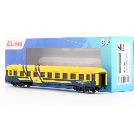 FS CARROZZA REFETTORIO SPOGLIATOIO TIPO VAD TRENO SOCCORSO LIVREA GIALLO/BLU EPOCA V LIMA HL4049 FS CARROZZA REFETTORIO SPOGLIATOIO TIPO VAD TRENO SOCCORSO LIVREA GIALLO/BLU EPOCA V LIMA HL4049