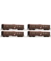 SET 4 CARROZZE ''CENTOPORTE'' OSPEDALE, LIVREA CASTANO ISABELLA, EP.III ROCO 74093