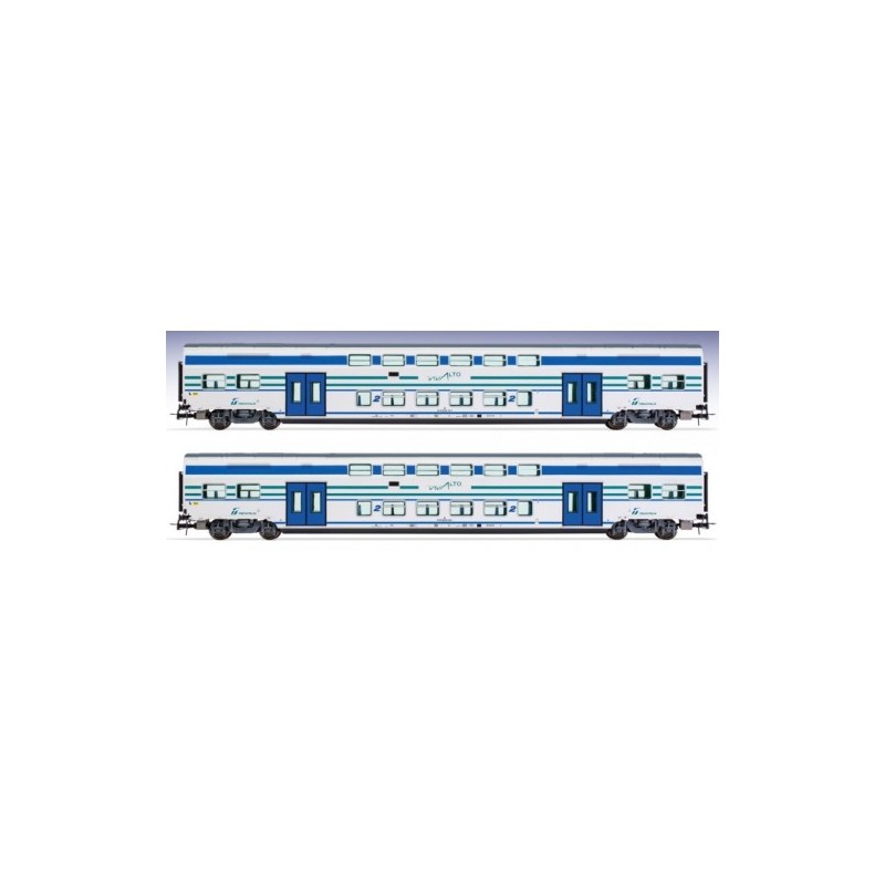 LIMA EXPERT HL5053 SET 2 CARROZZE INTERMEDIE 'VIVALTO' IN LIVREA ORIGINARIA, EP.V