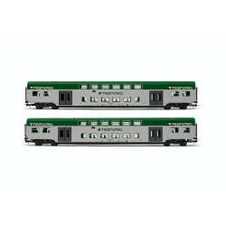 LIMA EXPERT HL5055 SET 2 CARROZZE INTERMEDIE 'VIVALTO' LIVREA TRENORD, EP.VI
