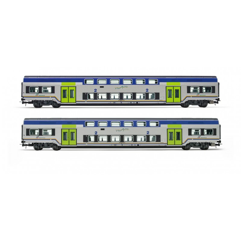 LIMA EXPERT HL5057 SET 2 CARROZZE VIVALTO INTERMEDIE, LIVREA DPR, VECCHIO LOGO VIVALTO, EP. VI