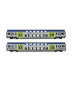 LIMA EXPERT HL5057 SET 2 CARROZZE VIVALTO INTERMEDIE, LIVREA DPR, VECCHIO LOGO VIVALTO, EP. VI