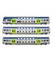 LIMA EXPERT HL5056 SET 2 CARROZZE INTERMEDIE + 1 PILOTA 'VIVALTO' IN LIVREA 'DPR',  TRENITALIA EP.V