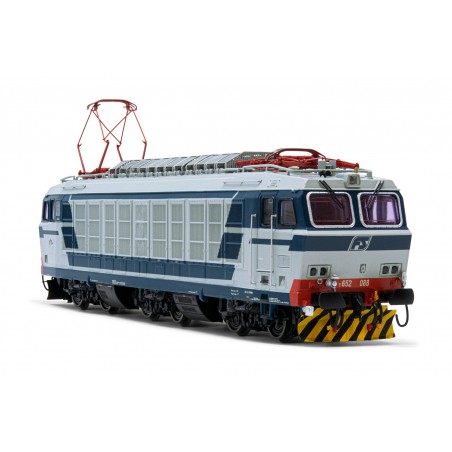 LOCOMOTIVA ELETTRICA E652 088, LIVREA DI ORIGINE GRIGIO/BLU, EP. V RIVAROSSI HR2701