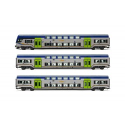 LIMA EXPERT HL5051 SET 2 CARROZZE INTERMEDIE + 1 PILOTA "VIVALTO" IN LIVREA DPR, TRENITALIA