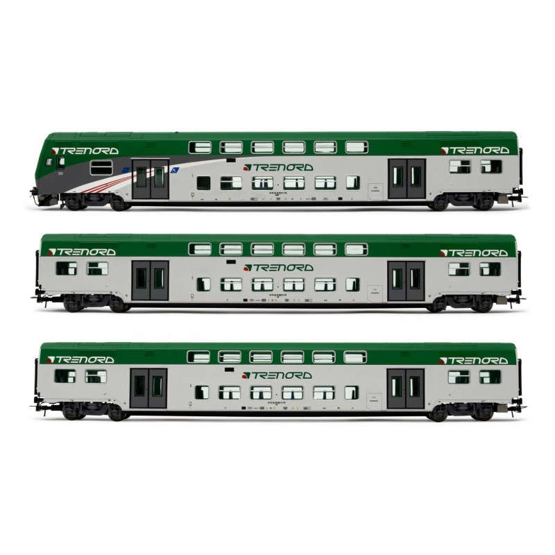 LIMA EXPERT HL5052 SET 2 CARROZZE INTERMEDIE + 1 PILOTA "VIVALTO" IN LIVREA TRENORD, EP. VI