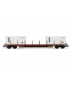 CARRO PIANALE A CARRELLI TIPO RGS, CON 2 CONTAINER 20' FIAT, EP. IV-V RIVAROSSI HR6523