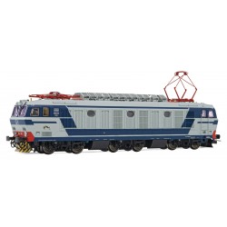 RIVAROSSI HR2876 LOCOMOTIVA ELETTRICA E632 029, LIVREA BLU/GRIGIO, LOGO FS INCLINATO, EP. V