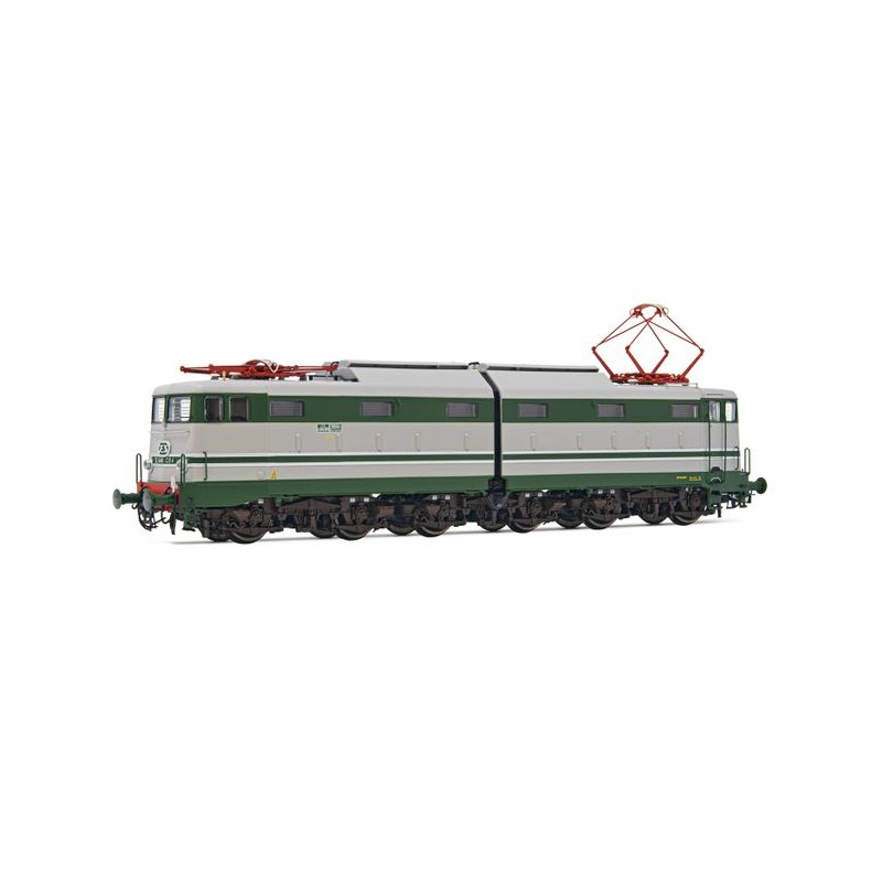 RIVAROSSI HR2867 LOCOMOTIVA ELETTRICA E646 084, LIVREA VERDE/GRIGIO CON MODANATURE, CARRELLI CASTANO, EP. IIIb