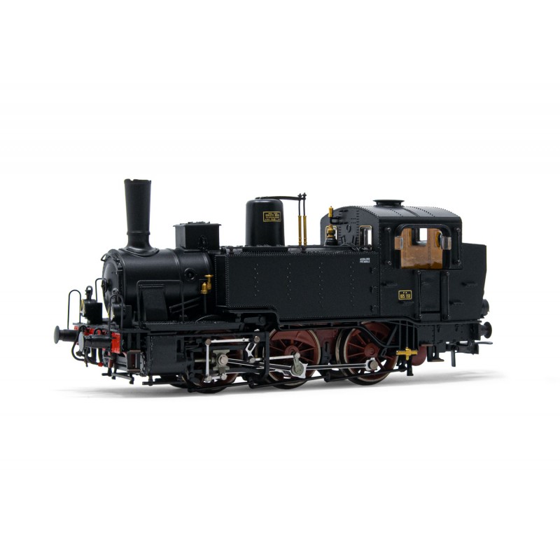 RIVAROSSI HR2787 LOCOMOTIVA A VAPORE GR.835 130, FANALI A PETROLIO, CASSE ACQUA RIVETTATE, POMPA FRENO GRANDE, EP. III-IV