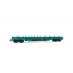 RIVAROSSI HR6485 CARRO PIANALE A CARRELLI TIPO RES, LIVREA VERDE XMPR, VOLANTINO FRENO, EP. V-VI