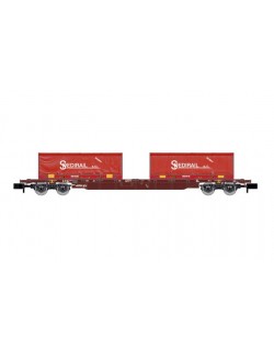 CARRO PORTA CONTAINER A 4 ASSI SGNSS, CON 2 COIL CONTAINER "SPEDILRAIL", EP V-VI ARNOLD HN6654