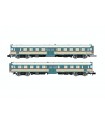 ARNOLD HN2569 SET 2 AUTOMOTRICI DIESEL ALn 668 3100, LIVREA DI ORIGINE E VETRI CURVI, EP. IVb-V