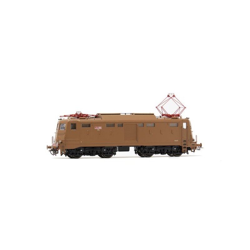 RIVAROSSI HR2874 LOCOMOTIVA ELETTRICA E424 015, BREDA, DOPPIO COPRIGIUNTO, LIVREA ISABELLA, EP. V