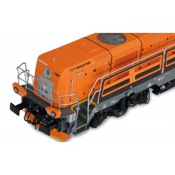 RIVAROSSI HR2923 LOCOMOTIVA DIESEL D744 013 "EFFISHUNTER 1000" DINAZZANO PO'/TPER, LIVREA ARANCIO/GRIGIO/ARGENTO, EP. VI