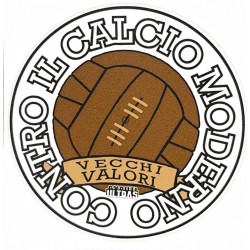 Adesivo AVANTI ULTRAS tondo "CONTRO IL CALCIO MODERNO"