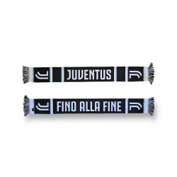 JUVENTUS SCIARPA POLIESTERE DOPPIA GRAFICA
