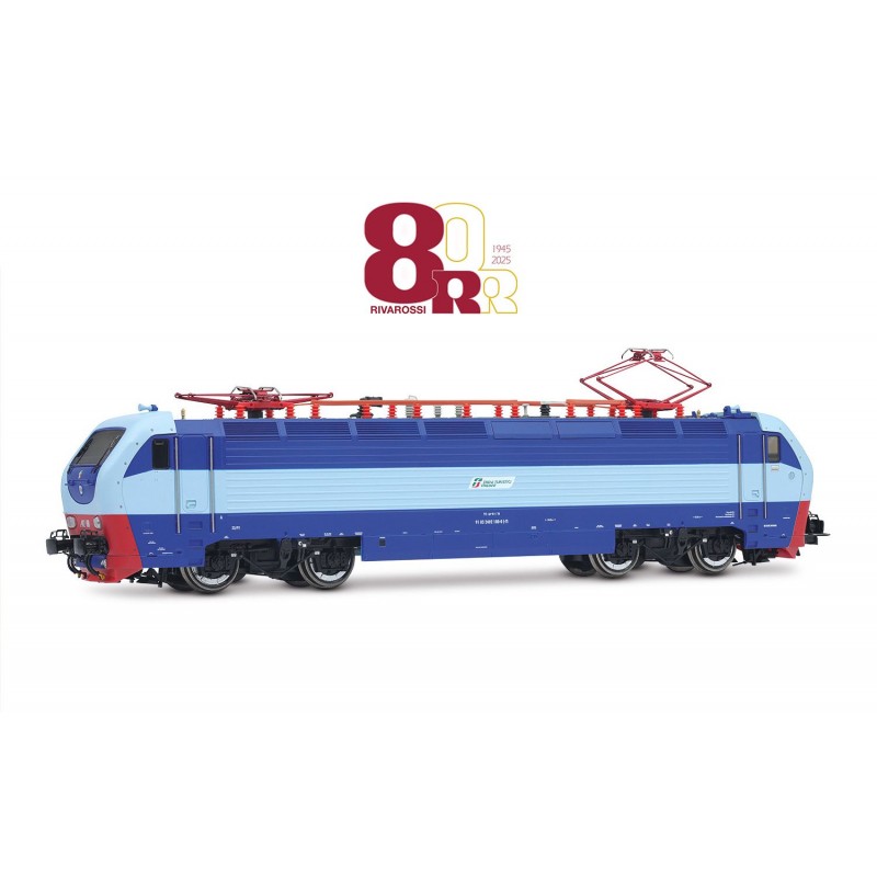 RIVAROSSI HR2981 LOCOMOTIVA ELETTRICA E402 1980, LIVREA "TRENI TURISTICI ITALIANI" BLU/AZZURRO/ROSSO, EP. VI