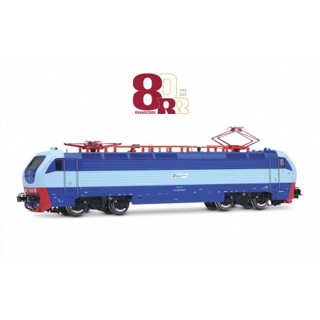 RIVAROSSI HR2981 LOCOMOTIVA ELETTRICA E402 1980, LIVREA "TRENI TURISTICI ITALIANI" BLU/AZZURRO/ROSSO, EP. VI