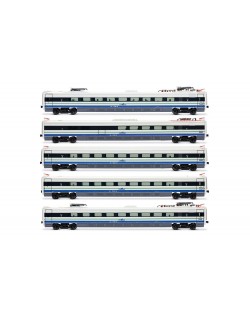 RIVAROSSI HR3025 CISALPINO ETR 470 N.8 LIVREA DI ORIGINE BIANCO/BLU - EP.V SET AGGIUNTIVO 5 ELEMENTI