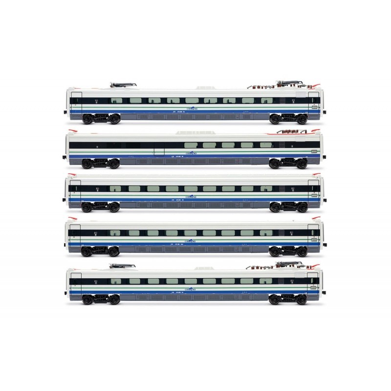 RIVAROSSI HR3025 CISALPINO ETR 470 N.8 LIVREA DI ORIGINE BIANCO/BLU - EP.V SET AGGIUNTIVO 5 ELEMENTI