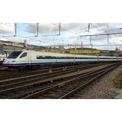 RIVAROSSI HR2963 CISALPINO , ELETTROTRENO ETR 470 N. 8, LIVREA DI ORIGINE BIANCO/BLU  CON FASCIA ROSSA, EP. V