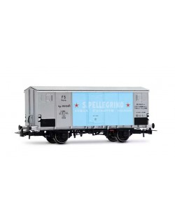 RIVAROSSI HR6712 FS CARRO REFRIGERANTE A 2 ASSI TIPO HGB CON CASSA METALLICA, LIVREA "SAN PELLEGRINO", EP. III