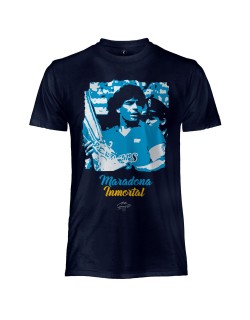MARADONA MAGLIA UFFICIALE BLU NAVY IN COTONE