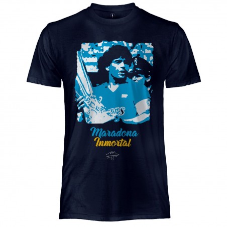 MARADONA MAGLIA UFFICIALE BLU NAVY IN COTONE