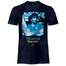 MARADONA MAGLIA UFFICIALE BLU NAVY IN COTONE