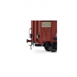 RIVAROSSI HR6696 FS SET DI 2 CARRI CHIUSI A 2 ASSI TIPO GHS CON AERATORI BASSI, UNO CON LUCI DI CODA, EP. IV