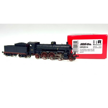 HR2914 FS LOCOMOTIVA A VAPORE GR685 086 DI SECONDA SERIE, FANALI A PETROLIO, EP III