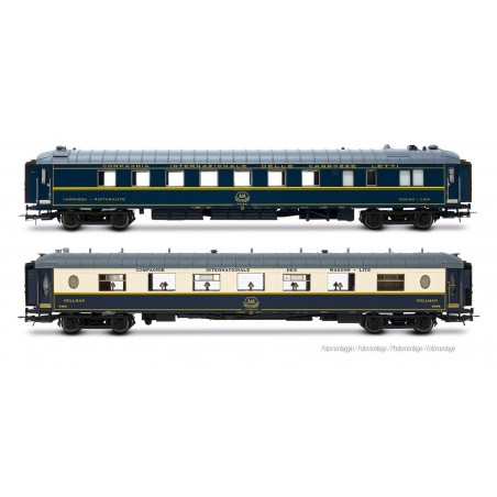 RIVAROSSI HR4428 SET 2 CARROZZE CIWL "R30/R33", RISTORANTE 1925T "PISTOIESI" + PULLMANN WSP "COTE' D'AZUR", EP. IVa