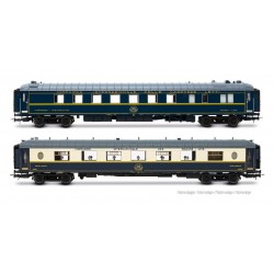 RIVAROSSI HR4428 SET 2 CARROZZE CIWL "R30/R33", RISTORANTE 1925T "PISTOIESI" + PULLMANN WSP "COTE' D'AZUR", EP. IVa