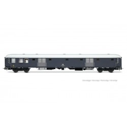 RIVAROSSI HR4430 FS BAGAGLIAIO UIC-X TIPO 1968, LIVREA GRIGIO ARDESIA, SERRANDE ALLUMINIO, VEDETTA TRASPARENTE, EP. IV