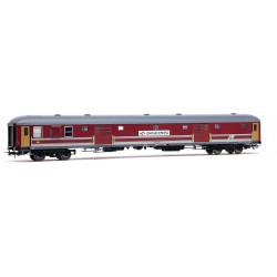 RIVAROSSI HR4431 FS BAGAGLIAIO UIC-X TIPO 1970, LIVREA ROSSO FEGATO/GRIGIO BEIGE, LOGHI "OMNIA EXPRESS", EP. V