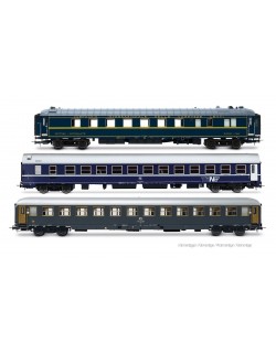 RIVAROSSI HR4410 SET 3 CARROZZE EXPRESS 234/235 "REMUS" ROMA - VIENNA, EP. IV