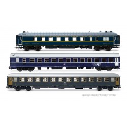 RIVAROSSI HR4410 SET 3 CARROZZE EXPRESS 234/235 "REMUS" ROMA - VIENNA, EP. IV