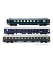 RIVAROSSI HR4410 SET 3 CARROZZE EXPRESS 234/235 "REMUS" ROMA - VIENNA, EP. IV