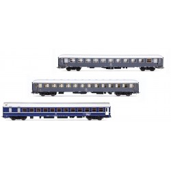 RIVAROSSI HR4411 SET 3 CARROZZE EXPRESS 234/235 "REMUS" ROMA - VIENNA, EP. IV
