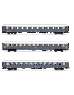 RIVAROSSI HR4412 SET 3 CARROZZE EXPRESS 234/235 "REMUS" ROMA - VIENNA, EP. IV