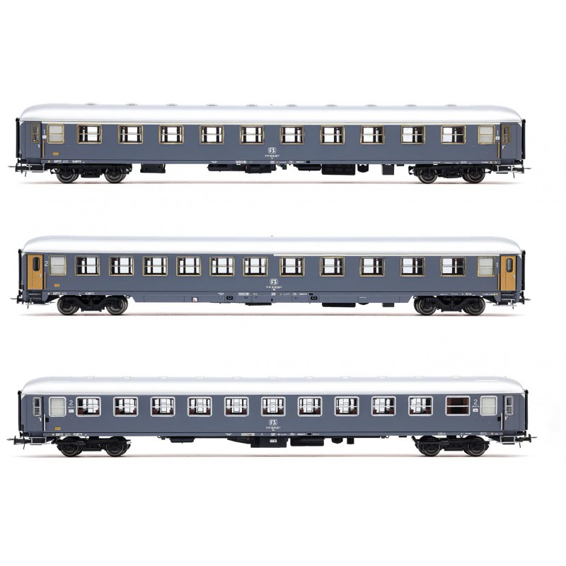 RIVAROSSI HR4412 SET 3 CARROZZE EXPRESS 234/235 "REMUS" ROMA - VIENNA, EP. IV