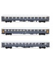 RIVAROSSI HR4412 SET 3 CARROZZE EXPRESS 234/235 "REMUS" ROMA - VIENNA, EP. IV