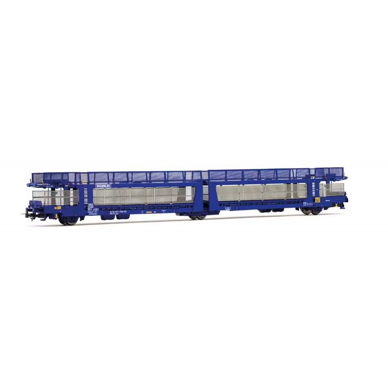 RIVAROSSI HR6700 FS CARRO TRASPORTO AUTO A 3 ASSI LAEKS 63C "BRAMBLES", LIVREA BLU, EP. V