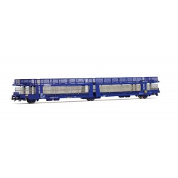 RIVAROSSI HR6700 FS CARRO TRASPORTO AUTO A 3 ASSI LAEKS 63C "BRAMBLES", LIVREA BLU, EP. V