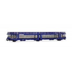 RIVAROSSI HR6719 TRANSFESA CARRO TRASPORTO AUTO A 3 ASSI LAEKS 63C MODERNIZZATO "HISPANIAUTO", LIVREA BLU, EP. VI
