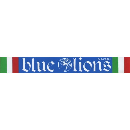 Adesivo Blue Lions Napoli striscietta tricolore